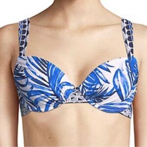 NWT Tommy Bahama “Fuller Fronds” Underwire Bikini Top ~ 34 B